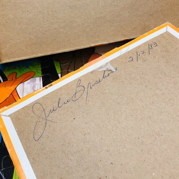 Vintage 1980 Looney Tunes Daffy Duck BBQ Jigsaw Puzzle 100 Large Pcs - COMPLETE - Picture 13 of 14